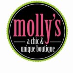 Molly's - a chic & unique boutique logo.