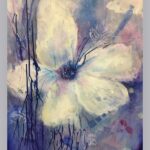 Beautiful painting of a flower by artist Midge Johnson