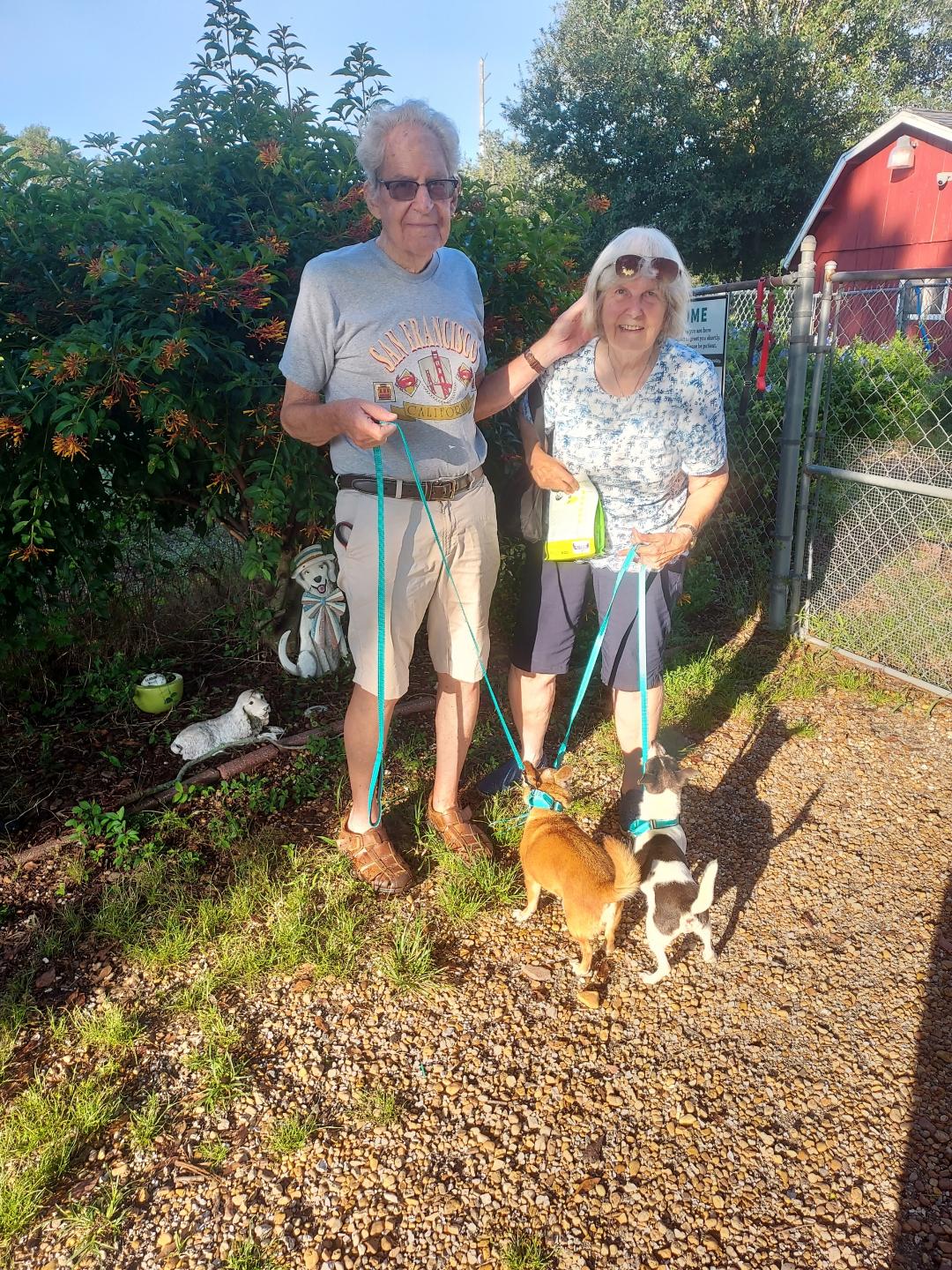 Frasier and Niles standing with their new mom and dad at Satchel's.