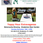 Flyer showing Yappy Hour details