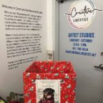 Donation box in the entrance to Creative Liberties.