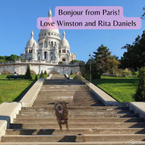 Winston in Paris with Rita.